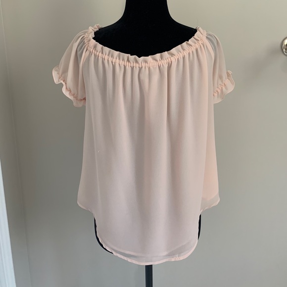 Pink Off the Shoulder Blouse - Picture 2 of 2
